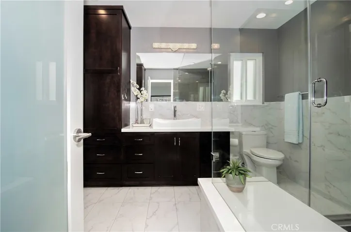 Gorgeous designer details in the master bath...