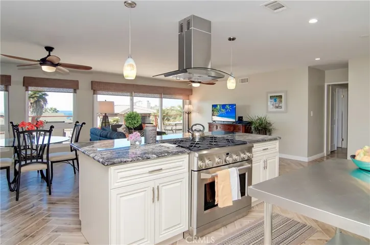 Cabinetry on the front and backside of the island. Is there such a thing as too much storage?