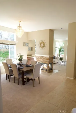 Dinning Room Leads to Living Room