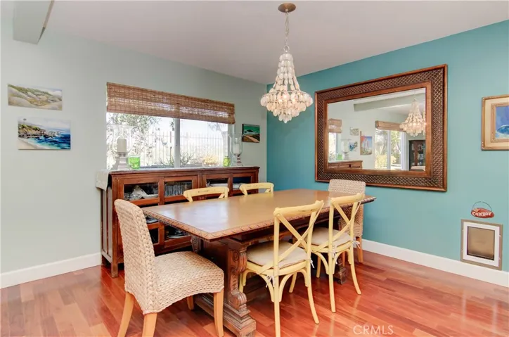 Huge, separate dining space can accommodate any size table.