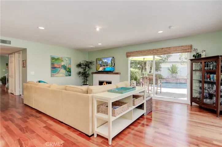 Great room has fantastic indoor/outdoor connection for real Southern California living.