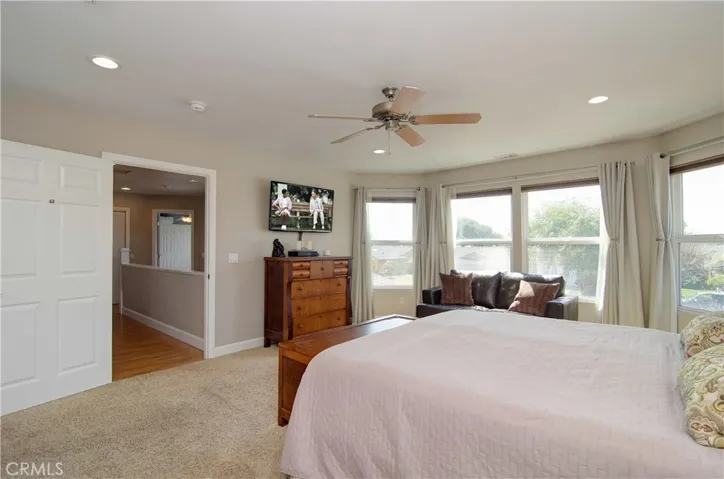 Upstairs master suite is a private getaway for sure....has it's own separate wing of the upper level.