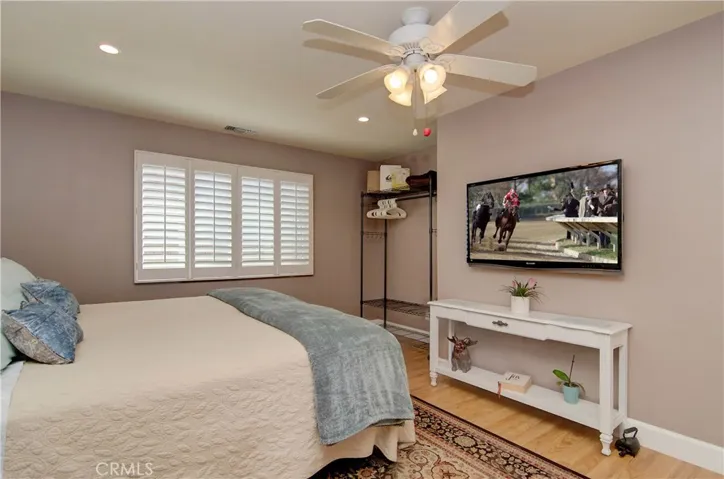 Downstairs suite bedroom #4 is large enough for king size bed, plus extra furniture and sitting space.