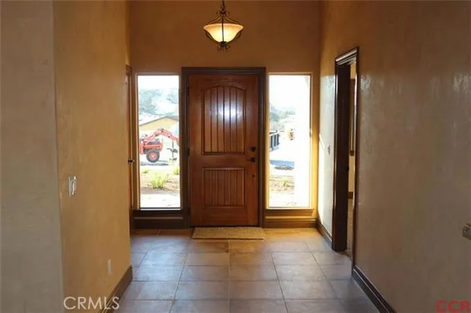 Tiled foyer