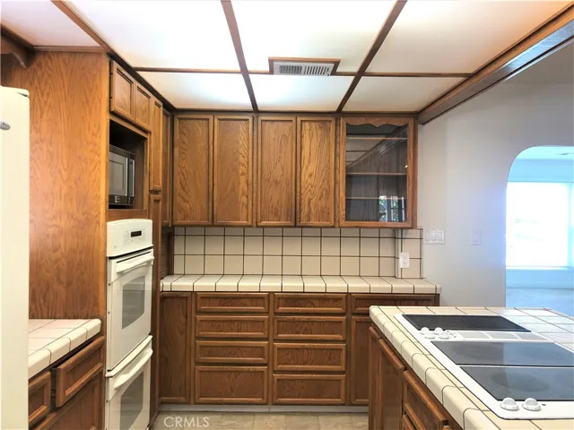 Kitchen with spacious cabinets