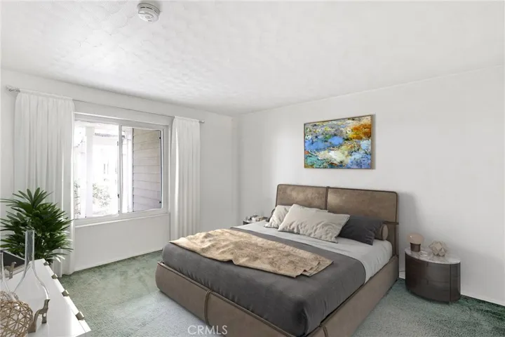 Master bedroom, virtually staged