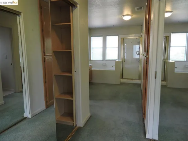 2 Closets in Master Bedroom