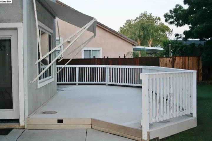 Large deck area.
