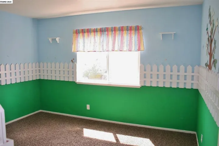 Has access to Jack & Jill bathroom & has cute decorations.