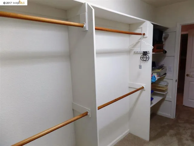 Walk in closet in Master Suite.