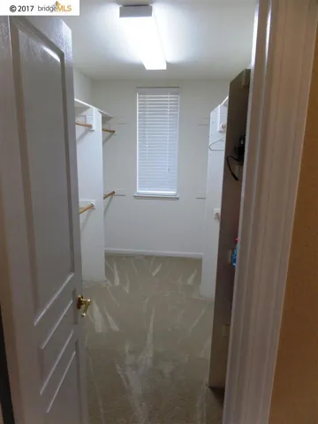 Walk in closet in Master Suite.