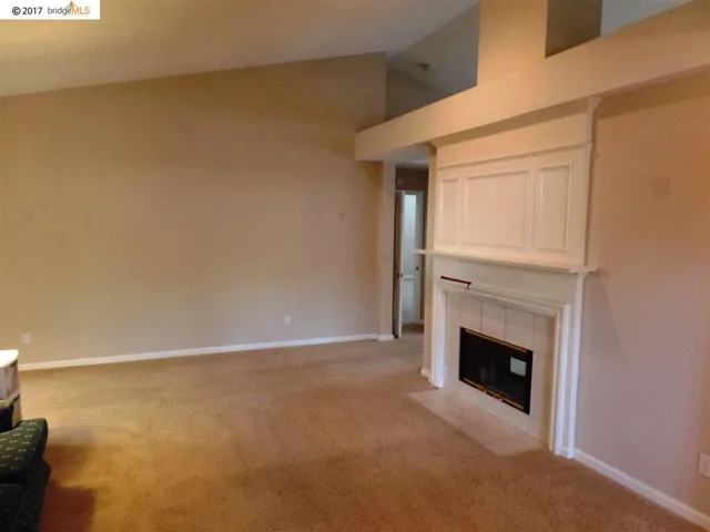 Entry from front door to living room.