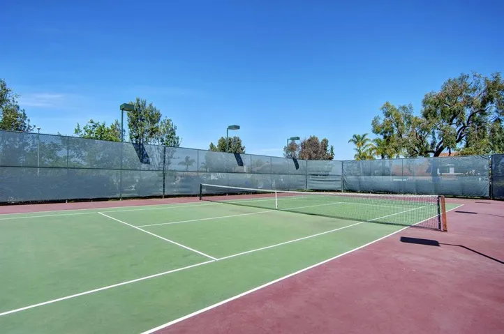 Common area tennis court