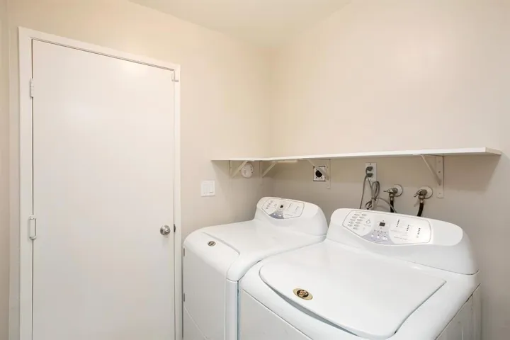 Inside laundry room
