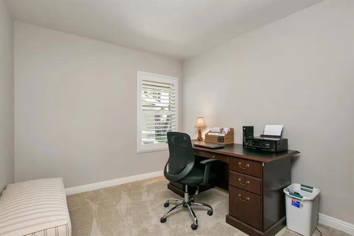 Bedroom #3 being used as an office