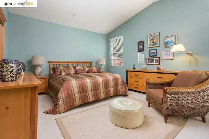 With Sliding door leading out to patio