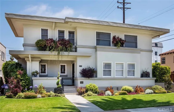This 1913 Prairie Style home is located just a half block from the ocean
