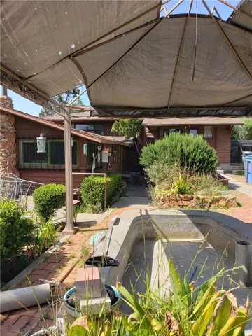 Backyard area