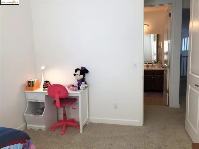 with a view of hallway bathroom
