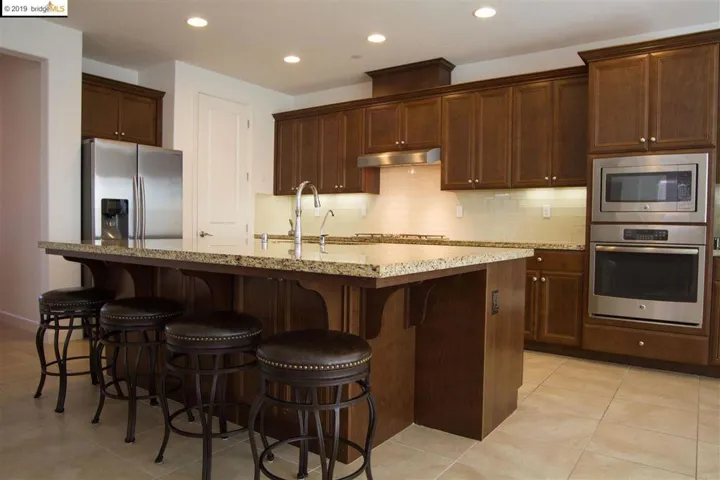 with a beautiful huge island for entertaining guests!