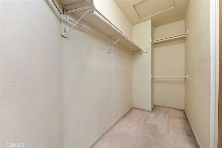 Very spacious walk-in closet in Masters Suite