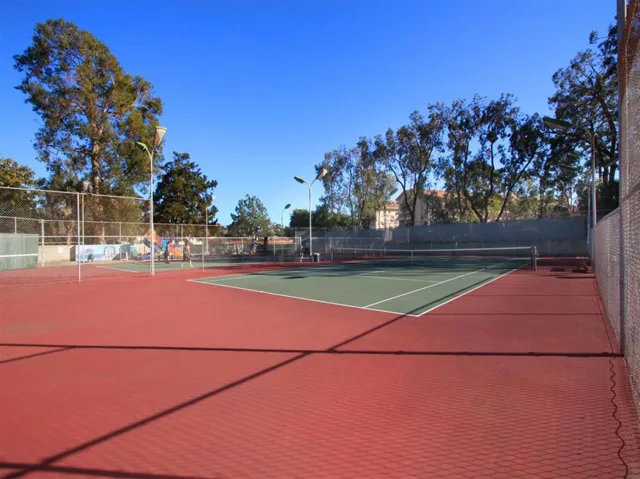 Tennis anyone?  Come play on one of the five courts with lights for evening play as well.  There is also a tot lot near the courts for the children to play.