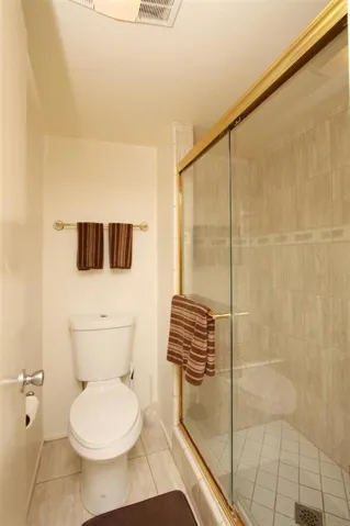 Tiled shower