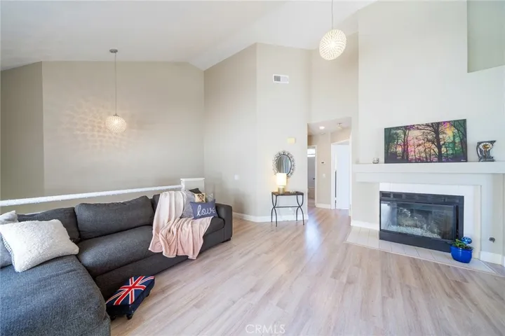 Living Room & Cozy Fireplace