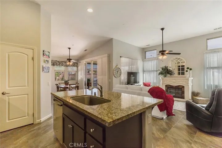 Kitchen Open to Family Room and Kitchen Nook