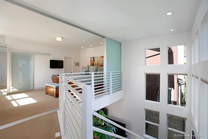 Loft-like master bedroom.
