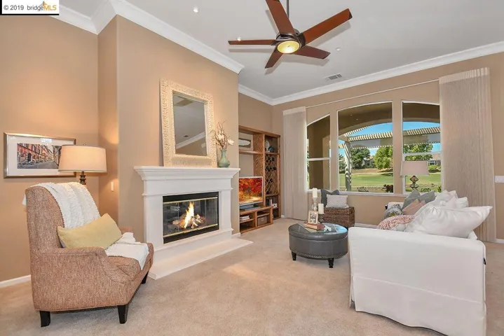 Family Room with Fireplace and Built-Ins