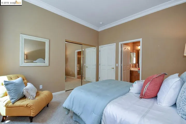 Mirror Closet Doors and Crown Molding