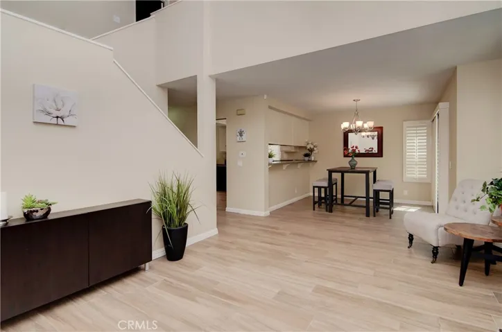 Super EASY CARE "Wood Plank" Tiles span the entire first floor!