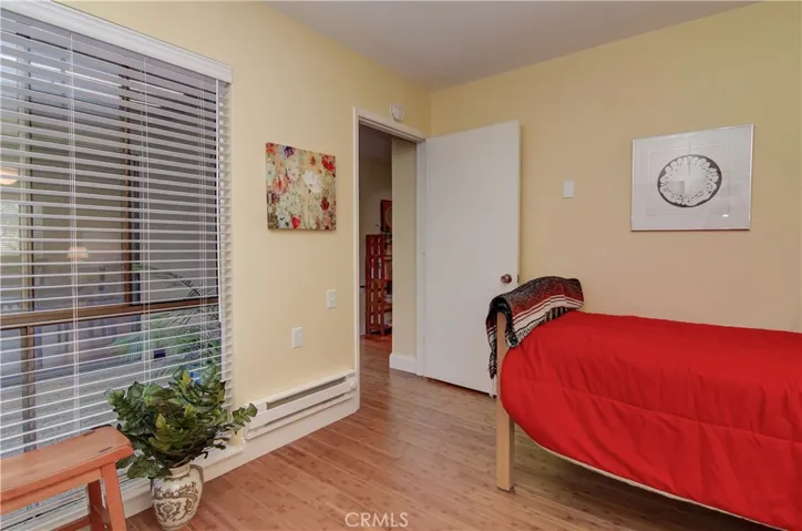 Roomy second bedroom works great for guests or den.