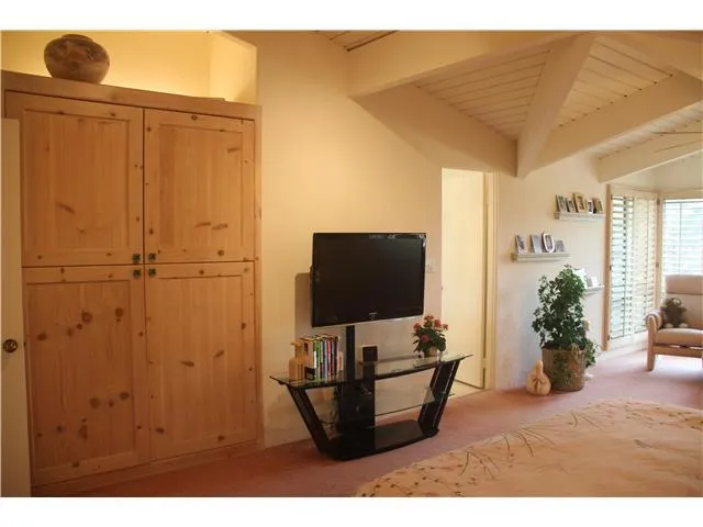 Master bedroom built-in cabinets and drawers.