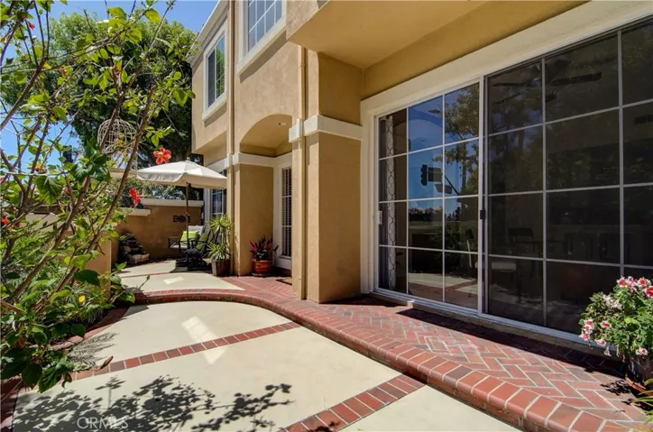 Sunny, Private patio is a great place to hang out...low maintenance too!