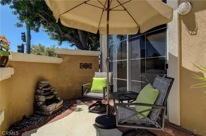 Table for two?  You'll enjoy this cozy area here on the patio...