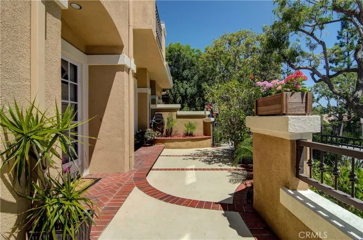 Elevated, end unit location allows for plenty of privacy...