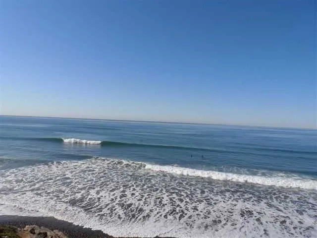 Uncrowded surf at South Carlsbad State Beach, across the street!