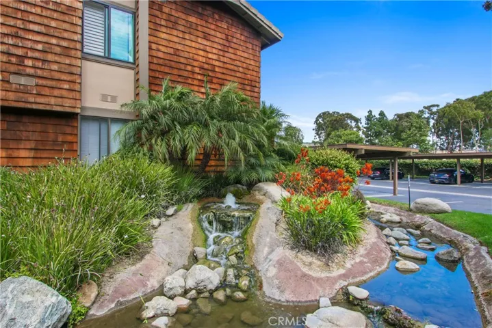 Lovely waterfall-scape steps from your front door.