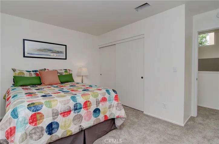 Large wardrobe closet in this bedroom.
