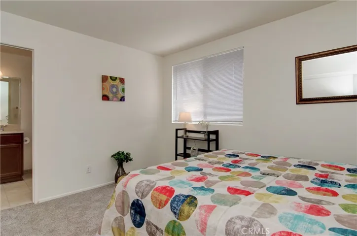 With access to bath, this works as a nice master suite.