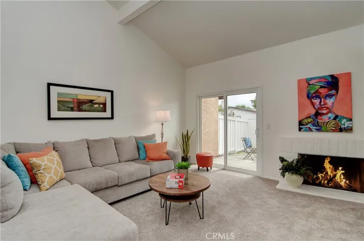 This is a great hang out space and slider to patio creates easy inside/outside living.