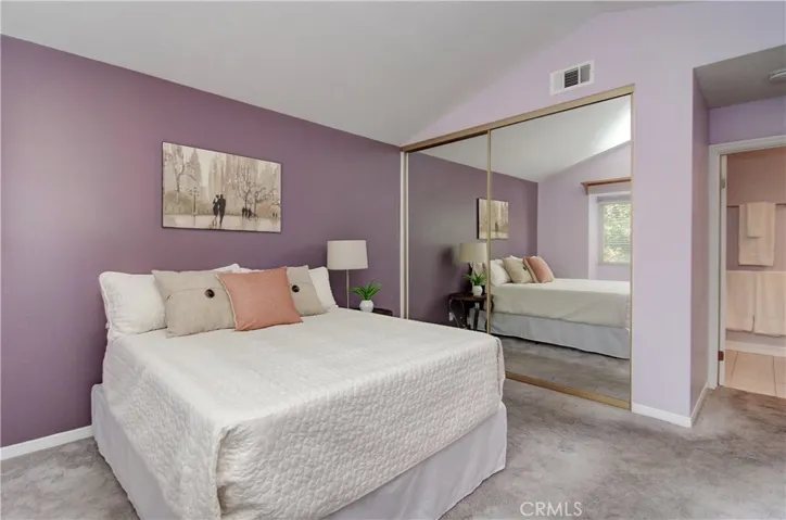 Master suite has large wardrobe closet.