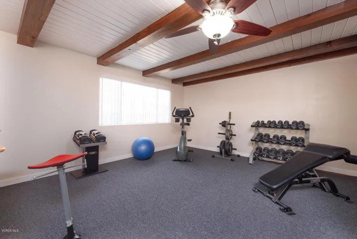 Large recreational room, gym