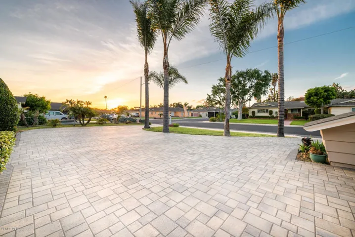 Newly paved driveway