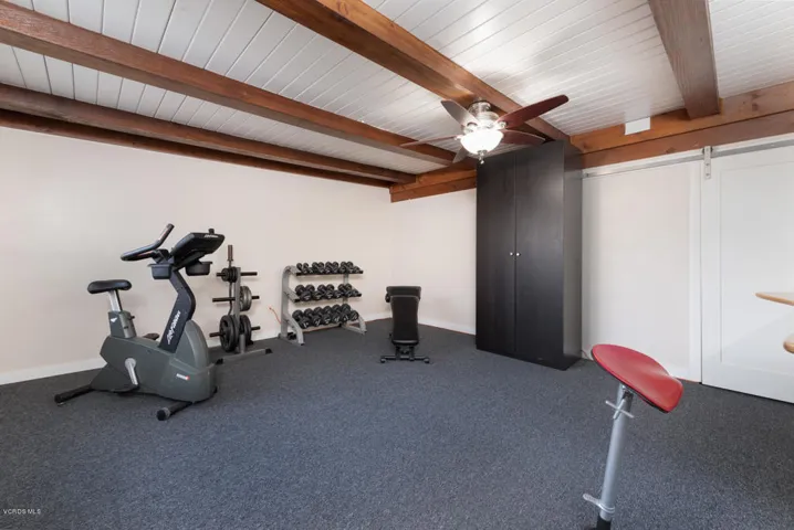 Large recreational room, gym