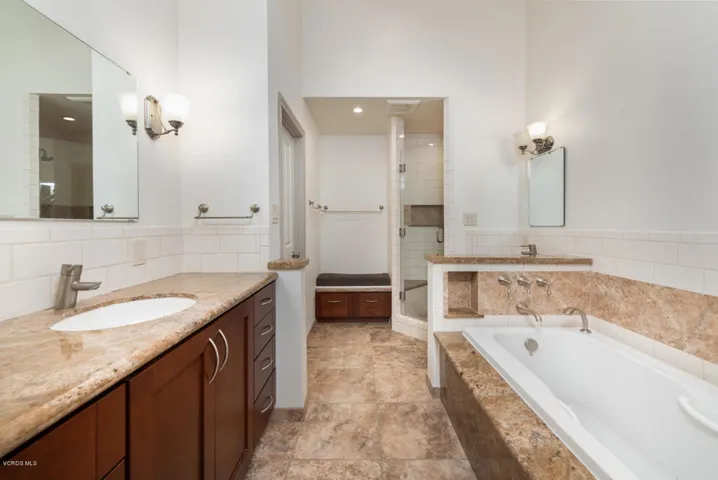 Custom master bathroom
