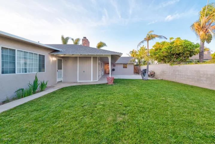 Large private backyard