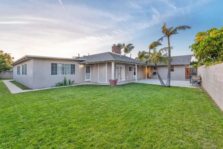 Large private backyard